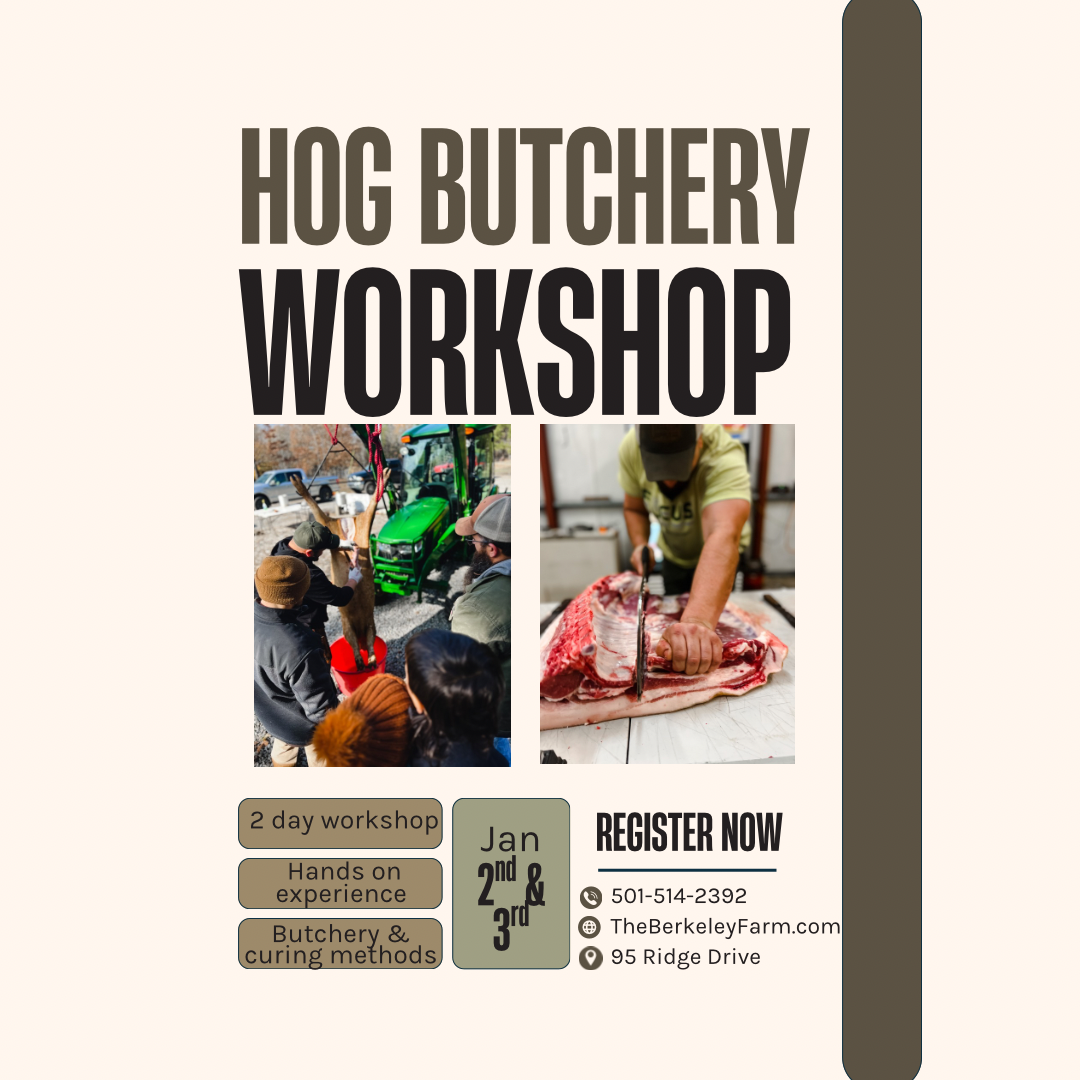 Hog Butchery Workshop| January 2nd & 3rd